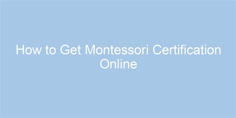 coursera montessori|free montessori certification online.